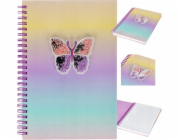 Starpak SPIRAL NOTEBOOK A5 BUTTERFLY STK B/C 6/36