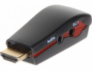 AV adaptér HDMI - D-Sub (VGA) + Jack 3,5 mm černý (HDMI/VGA+AU-ECO)