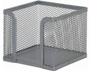 Q-Connect  KANCELÁŘSKÁ SADA POZNÁMKA NÁDOBA, KOVOVÁ, STŘÍBRNÁ KF00881