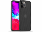 Kryt Crong Crong Hybrid Carbon - iPhone 12 Pro Max, černý
