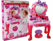 LeanToys Toaletní stolek se zrcadlem