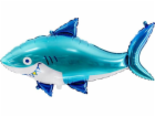 Fóliový balónek PartyDeco Shark, 92x48cm, mix jedné velik...