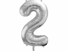 Party Deco Foil balónek Číslo "2", 86cm, univerzální stří...