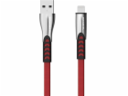 Somostel USB-A - Lightning kabel 1 m červený (25701)