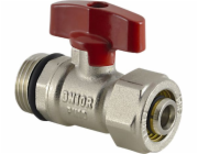 Ferro Water kulový ventil 1/2" s motýlkem, červený (KPEX16)