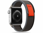 Tech-ProtectNYLONOVÉ HODINKY APPLE 4 / 5 / 6 / 7 / 8 / SE / ULTRA (42 / 44 / 45 / 49 MM) ČERNÁ/ORANŽOVÁ