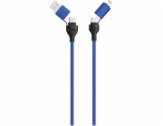 USB 2GO USB-A – kabel USB-C 1,2 m modrý (797368)