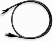 Patch kabel NetRack RJ45, lisovaný plášť, kat. 6 UTP, 0,5 m černý (BZPAT0P56K)