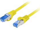 Lanberg PATCHCORD CAT.6A S/FTP LSZH CCA 0,25M ŽLUTÁ MOTOR...