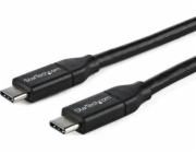StarTech USB-C – USB-C USB kabel 1 m černý (USB2C5C1M)