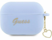 Guess Case Guess GUAP2LSCHSB kryt Apple AirPods Pro 2 modrý/modrý Silikonové kouzlo Heart Collection