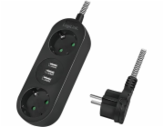 LogiLink Prodlužovací kabel LogiLink 2 zásuvky 1,5m