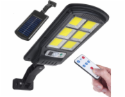 Maclean Solar LED pouliční lampa s pohybovým senzorem a dálkovým ovládáním Maclean IP54, 4W, 400lm, 6500K, Li-ion 1200 mAh, 3 provozní režimy MCE446
