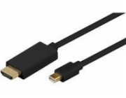MicroConnect DisplayPort Mini - HDMI kabel 3m černý (MDPHDMI3B-4K)