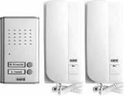 Eura EURA ADP-47A3 DOPPIO interkom - stříbrný, dvě rodiny, handsfree, podpora 2 vstupů