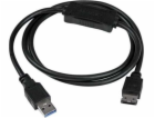 StarTech USB-A - eSATA USB kabel 1 m černý (USB3S2ESATA3)
