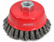 AWTools 100mm PŘEDNÍ KARTÁČ / TWISTED DRÁT / ZÁVIT M14