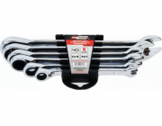 AWTools ráčnové otevřené klíče sada 6 ks 8-19mm (AW39995)