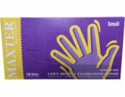 NO NAME MAXTER latexové rukavice bez pudru, 100 ks, S