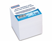 Kostka Donau DONAU, nelepená, 90x90x90mm, cca 800 kartiček, bílá