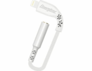 Energizer USB Adapter Energizer HardCase – Audio adaptér Lightning na 3,5 mm jack certifikovaný MFi 11 cm ROW (bílá)