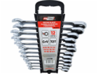 AWTools ráčnové otevřené klíče sada 12 ks 8-19 mm (AW39999)