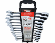 AWTools ráčnové otevřené klíče sada 12 ks 8-19 mm (AW39999)