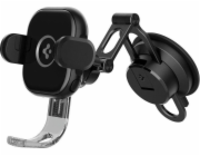 Nabíječka Spigen UTS35W ONETAP UNIVERZÁLNÍ ČELNÍ SKLO A PALUBNÍ DESKA BEZDRÁTOVÁ NABÍJEČKA UPEVŇOVANÁ DO AUTA ČERNÁ