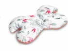 Sensillo BUTTERFLY POLŠTÁŘ 26X35 RETRO RŮŽOVÉ ŠEDÉ PTÁČKY