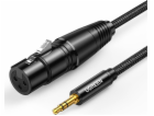 Ugreen Jack 3,5 mm - XLR kabel 2 m černý (UGR984BLK)