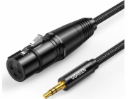Ugreen Jack 3,5 mm - XLR kabel 2 m černý (UGR984BLK)