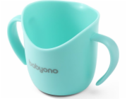 BabyOno Tréninkový hrnek pro učení se pít, ergonomický Flow mint BabyOno