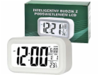 Vega HODINY BUDÍK TRUSTY VELKÝ LCD BÍLÝ ZG21>