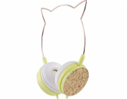 Sluchátka Partner Tele.com Sluchátka CAT EAR model YLFS-22 Jack 3,5mm zlatá