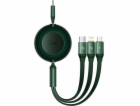 Baseus USB-A - USB-C + micro-B + Lightning USB kabel 1 m ...