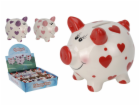 Pokladnička prasátko se srdíčky