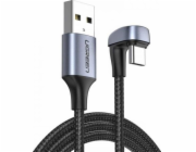 Uzelený USB-A - USB-C kabel USB 1 m šedý (70313)