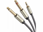 Kabel Ugreen Jack 3,5 mm - Jack 6,3 mm x2 1 m šedý (UGR54...