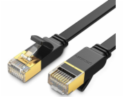 Ugreen UGREEN NW106 Ethernet RJ45 plochý síťový kabel, Cat.7, STP, 2m (černý)