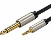 Ugreen Jack 3,5mm - Jack 6,3mm kabel 2m stříbrný (10628)