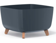 Prosperplast Bonsai Gracia DGQL400 Antracitový hrnec na nožičkách