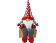 Vánoční dekorace Saska Garden Gnome Gnome Santa Claus velký sed 92cm () - 5902431038155