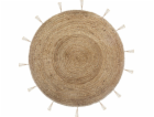 Bytová dekorace Útulný kulatý jutový koberec 80 cm