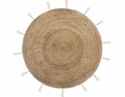 Bytová dekorace Útulný kulatý jutový koberec 80 cm