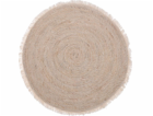 H&S Decoration Kulatý jutový koberec s třásněmi 80 cm