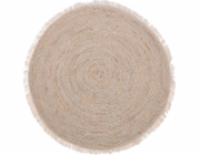 H&S Decoration Kulatý jutový koberec s třásněmi 80 cm
