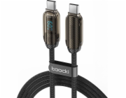 Toocki USB kabel USB-C – USB-C 1 m černý (TXCTT2-YX2A03)