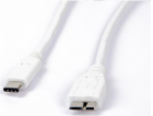 LMP USB-C - microUSB USB kabel 1 m Bílý (LMP-USBC-MUSB-W)
