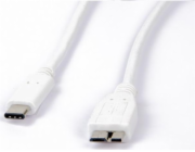 LMP USB-C - microUSB USB kabel 1 m Bílý (LMP-USBC-MUSB-W)