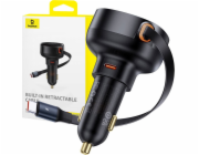 Baseus nabíječka Baseus Enjoyment Pro autonabíječka s USB-C kabelem, 60W (černá)